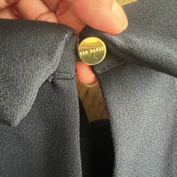 TED BAKER Kyoto Garden print embroidered floral butterfly collar blouse top - Picture 8 of 13